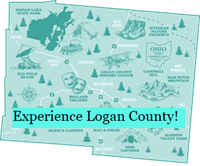 Logan County map logo
