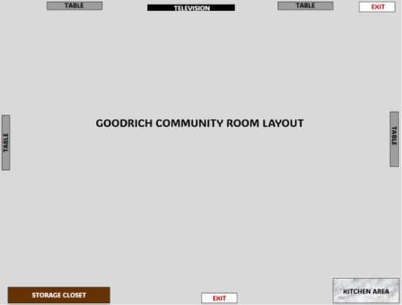 Room layout diagram