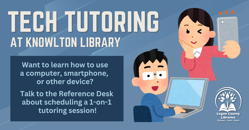 Two people with tech