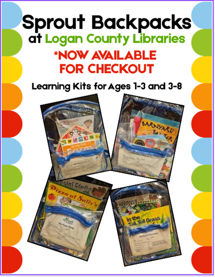 Multicolor banners framing a white background