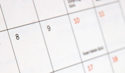 Partial calendar