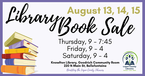 Library Book Sale 8/13