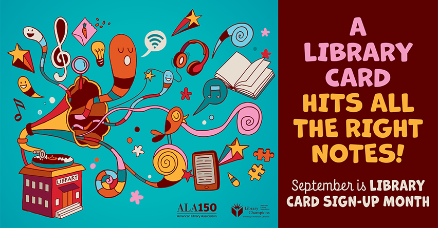 September is Library Card Month