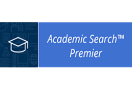Academic Search Premier words on blue background