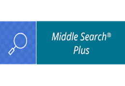 Middle Search Plus on green background