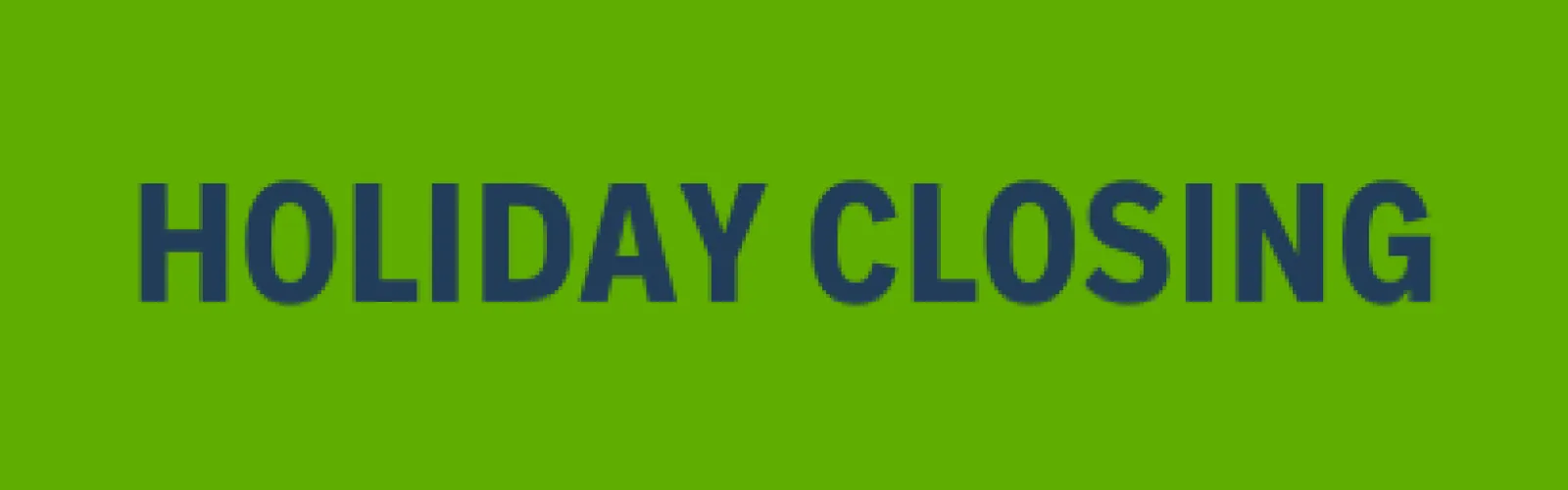 black lettering on green background