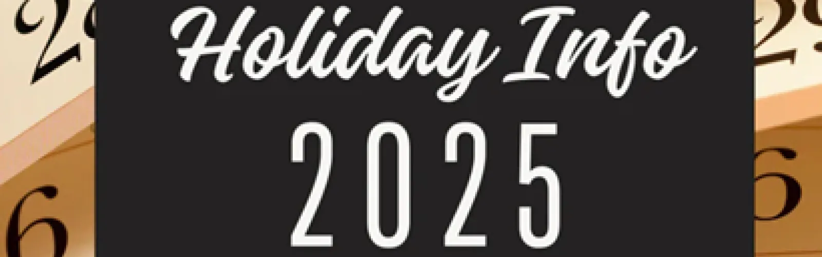 white lettering on black background