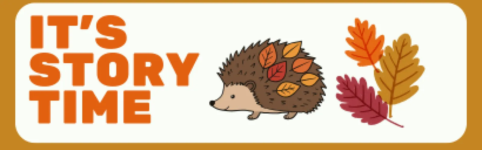 Hedgehog with leaves stuck to it